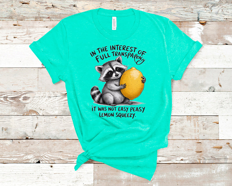 Easy peasy lemon squeezy raccoon