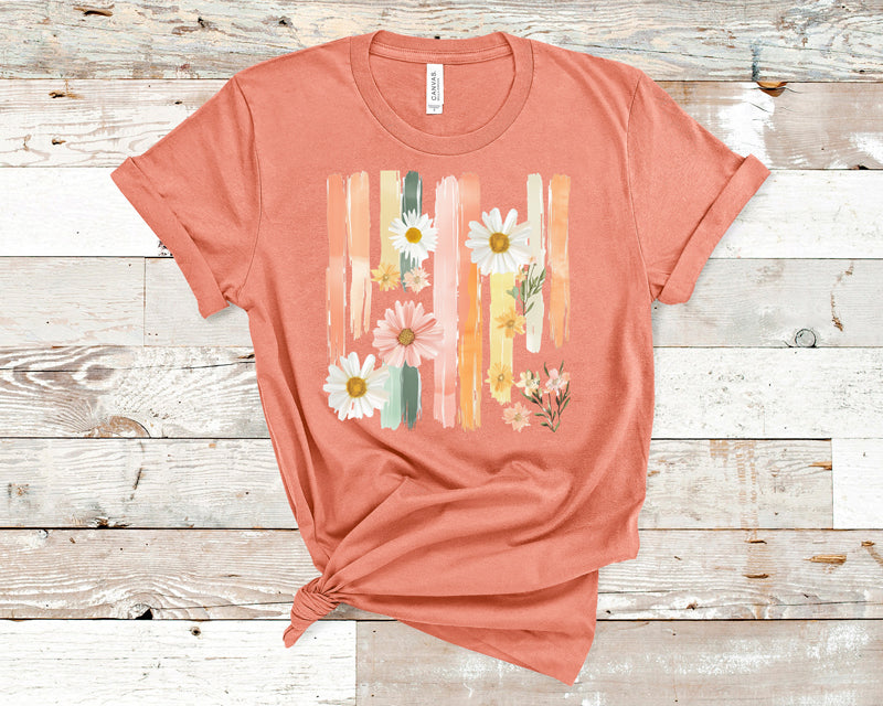 Spring wildflowers pastel