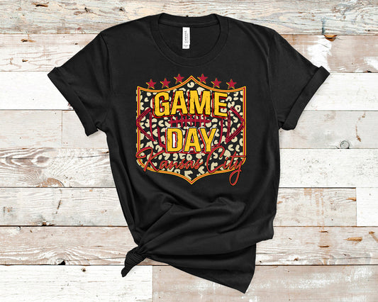 Kansas City football leopard DTF