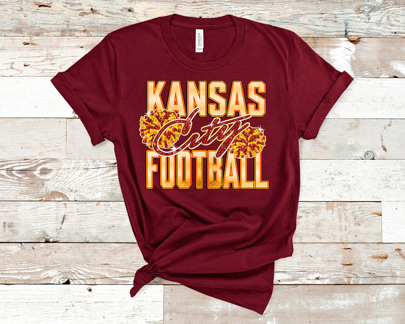 Kansas City football pompoms DTF