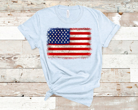 USA distressed flag DTF