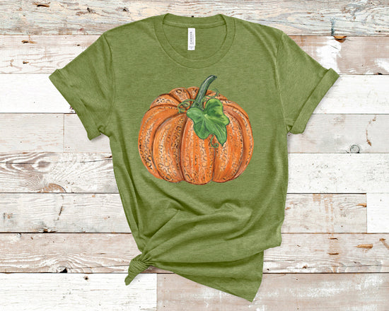 Pumpkin leopard with leaf DTF