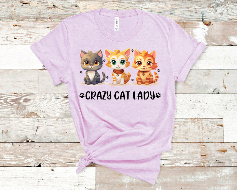 Crazy cat lady DTF