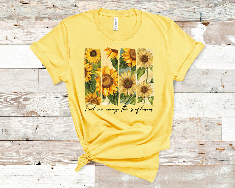 Find me among the sunflowers