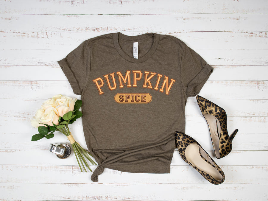 Pumpkin Spice Faux Embroidery