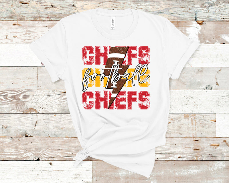 KC Chiefs football lightening bolt DTF