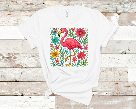 Flamingo floral