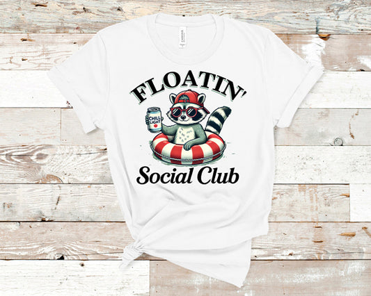 Floatin' social club raccoon